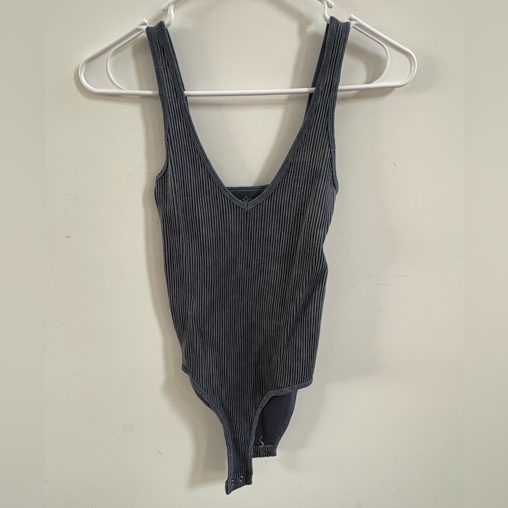 Aura Charcoal One Piece Bodysuit